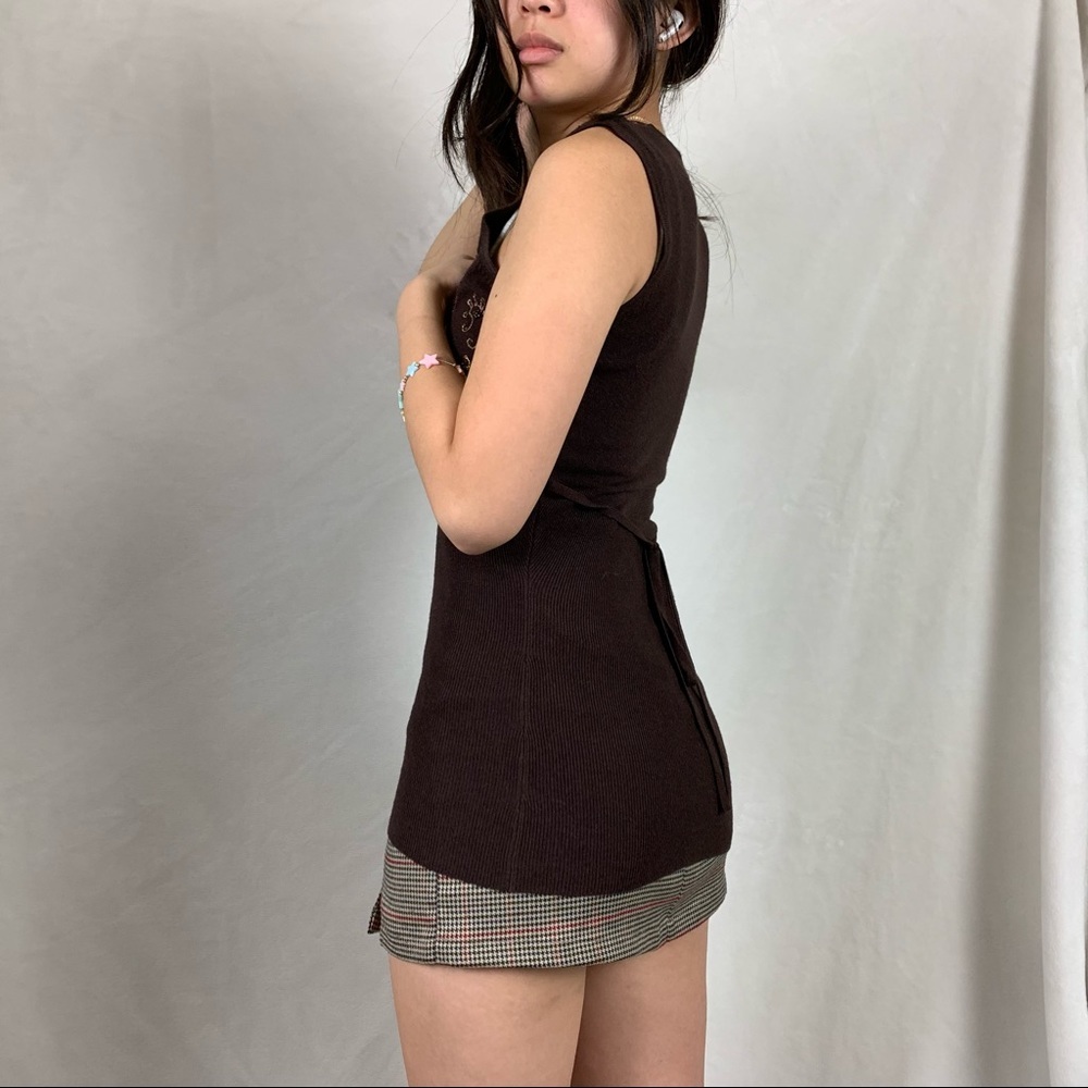 large brown knit tank - Picture 8 of 8